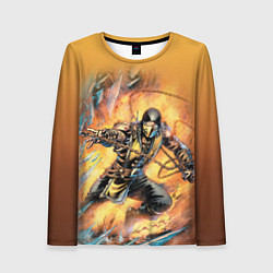 Лонгслив женский Scorpion - Mortal Kombat, цвет: 3D-принт