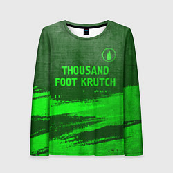 Лонгслив женский Thousand Foot Krutch - green gradient посередине, цвет: 3D-принт