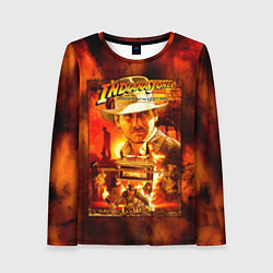 Лонгслив женский Indiana Jones and the raiders of the lost ark, цвет: 3D-принт