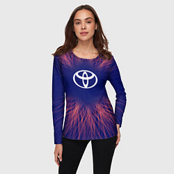 Лонгслив женский Toyota red energy, цвет: 3D-принт — фото 2