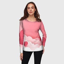 Лонгслив женский Облака любви, цвет: 3D-принт — фото 2