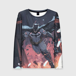 Лонгслив женский Полет Бэтмена, цвет: 3D-принт