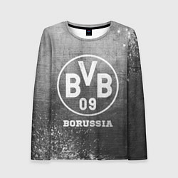 Лонгслив женский Borussia - grey gradient, цвет: 3D-принт