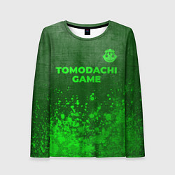 Лонгслив женский Tomodachi Game - green gradient посередине, цвет: 3D-принт