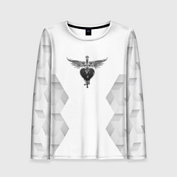 Лонгслив женский Bon Jovi white poly, цвет: 3D-принт