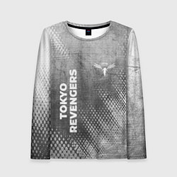 Лонгслив женский Tokyo Revengers - grey gradient вертикально, цвет: 3D-принт