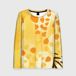 Женский лонгслив Солнечные пятна жирафа