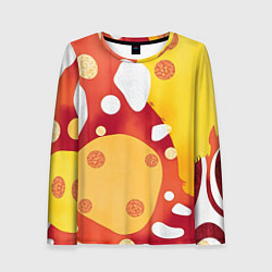 Женский лонгслив Теплая африканская абстракция