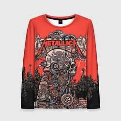 Лонгслив женский Metallica - iron skeleton, цвет: 3D-принт