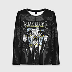 Женский лонгслив Metallica - skull with fangs