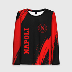 Женский лонгслив Napoli - red gradient вертикально