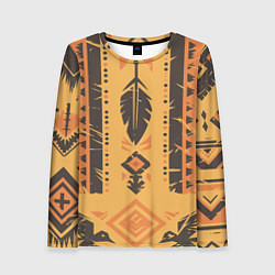 Лонгслив женский Прикид индейца, цвет: 3D-принт
