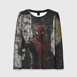 Лонгслив женский Spider man night, цвет: 3D-принт