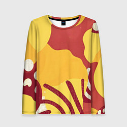 Женский лонгслив Жаркий африканский паттерн
