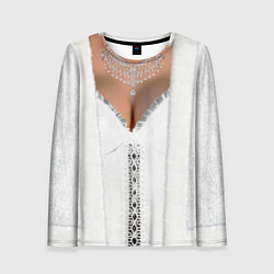 Лонгслив женский Костюм невесты с ожерельем, цвет: 3D-принт