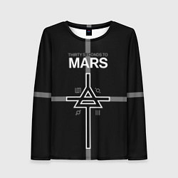 Лонгслив женский 30 Seconds to Mars - poster, цвет: 3D-принт