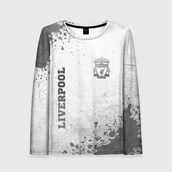 Женский лонгслив Liverpool - white gradient вертикально