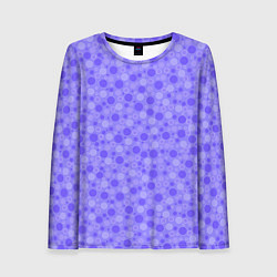 Женский лонгслив Фиолетовый сиреневый пузыри