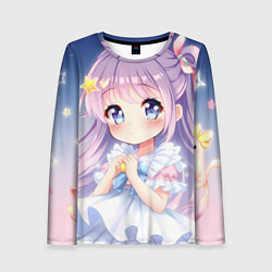 Лонгслив женский Милое аниме, цвет: 3D-принт