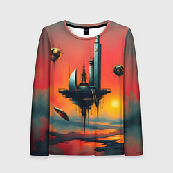 Лонгслив женский Абстракция в стиле сюрреализма, цвет: 3D-принт