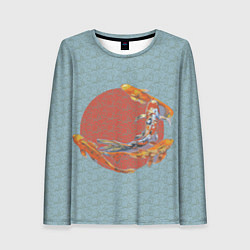 Лонгслив женский Рыба карпы кои, цвет: 3D-принт
