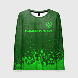 Лонгслив женский Volkswagen - green gradient посередине, цвет: 3D-принт