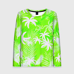Женский лонгслив Кислотные тропики