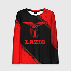 Лонгслив женский Lazio - red gradient, цвет: 3D-принт