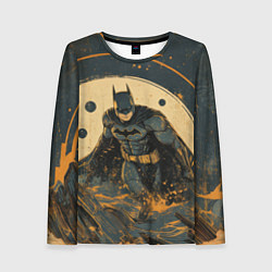 Лонгслив женский Бэтмен крадется, цвет: 3D-принт
