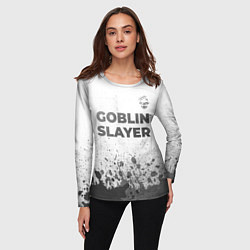 Лонгслив женский Goblin Slayer - white gradient посередине, цвет: 3D-принт — фото 2