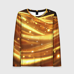 Женский лонгслив Золотая ткань с блестками