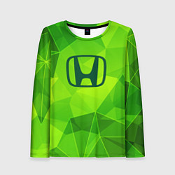 Лонгслив женский Honda green poly, цвет: 3D-принт