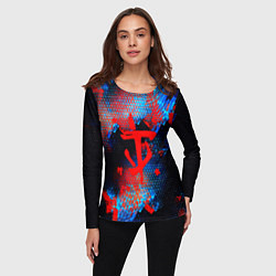 Лонгслив женский Doom космическая абстракция, цвет: 3D-принт — фото 2