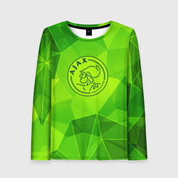 Лонгслив женский Ajax green poly, цвет: 3D-принт