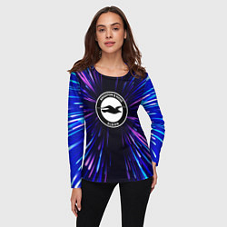 Лонгслив женский Brighton neon energy, цвет: 3D-принт — фото 2