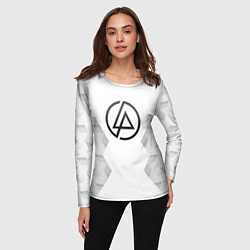 Лонгслив женский Linkin Park white poly, цвет: 3D-принт — фото 2