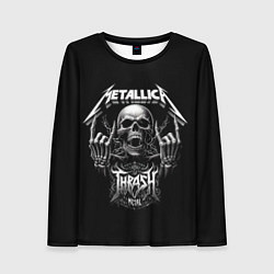 Лонгслив женский Thrash metal - Metallica group, цвет: 3D-принт