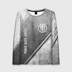 Лонгслив женский Three Days Grace - grey gradient вертикально, цвет: 3D-принт