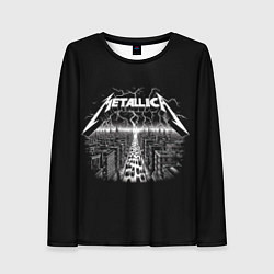 Лонгслив женский Metallica - lightnings in metropolis, цвет: 3D-принт