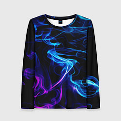 Лонгслив женский Color blue pink, цвет: 3D-принт