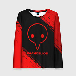 Лонгслив женский Evangelion - red gradient, цвет: 3D-принт
