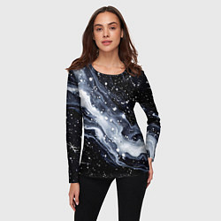 Лонгслив женский Млечный путь в космоссе, цвет: 3D-принт — фото 2