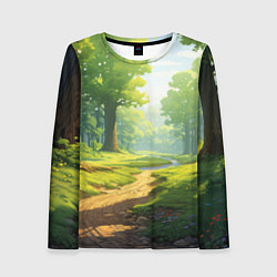 Лонгслив женский Fabulous forest, цвет: 3D-принт