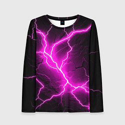 Лонгслив женский The color is pink and black, цвет: 3D-принт