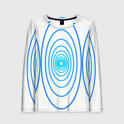 Женский лонгслив Овалы с свечением