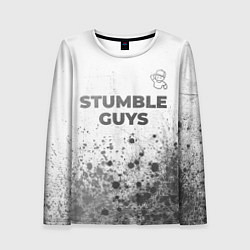 Лонгслив женский Stumble Guys - white gradient посередине, цвет: 3D-принт