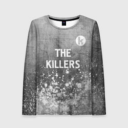 Лонгслив женский The Killers - grey gradient посередине, цвет: 3D-принт