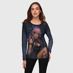 Лонгслив женский Ситлали со звездами - Genshin Impact, цвет: 3D-принт — фото 2