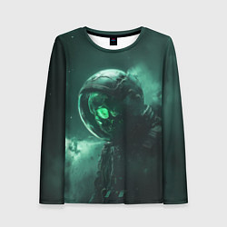 Лонгслив женский Космический скелет, цвет: 3D-принт