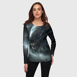 Лонгслив женский Чужой с открытой пастью, цвет: 3D-принт — фото 2